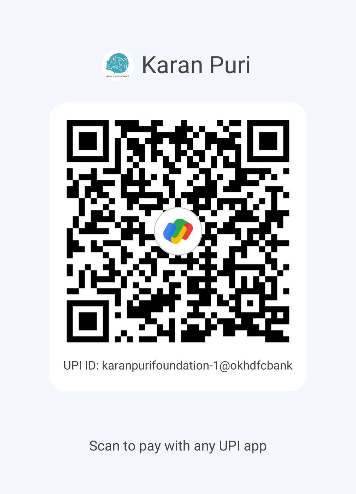 Donate - Karan Puri Foundation